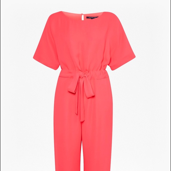 French Connection Crepe Long Jumpsuit Size 8 - Picture 2 of 3